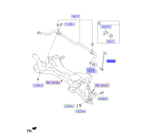 سیبک موجگیر جلو IX35  548302S200 