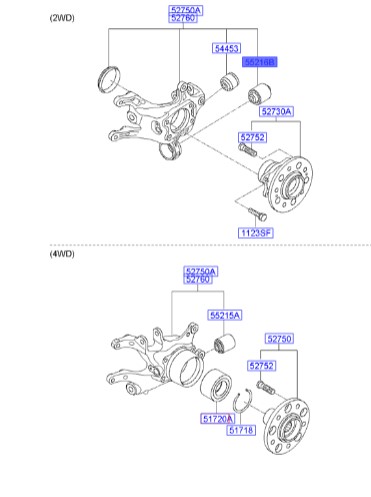 بوش  سگدست عقب IX35  552162S000 