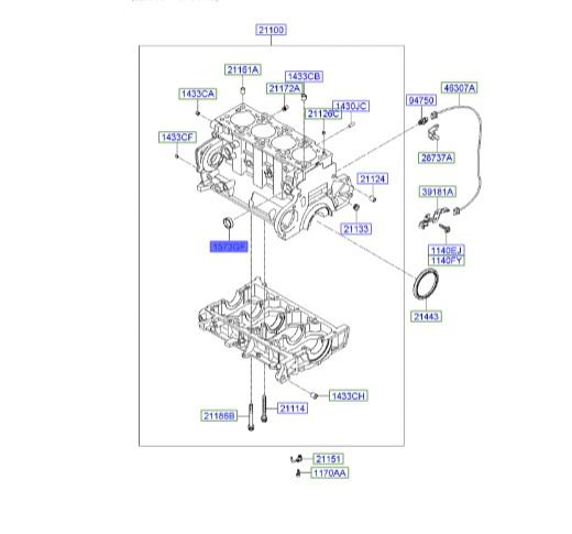 پولک سیلندر هیوندای سوناتا  Hyundai/KIA Genuine Parts – MOBIS  1573335000