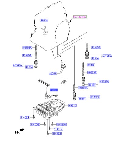 دسته سیم ساعت گیربکس Hyundai/KIA Genuine Parts – MOBIS   I30   4630823000 