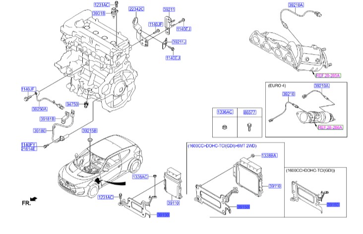 پایه کامپیوتر ولوستر Hyundai/KIA Genuine Parts – MOBIS   391092B280