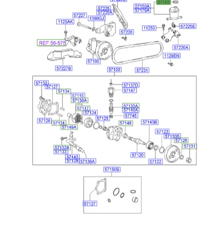 درب منبع هیدرولیک آوانته  Hyundai/KIA Genuine Parts – MOBIS   5715334003