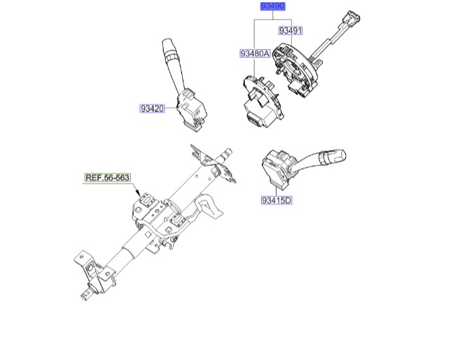 فنر ساعتی کیا اپتیما 2009 | Hyundai/KIA Genuine Parts | اپتیما MG مدل 2009 و 2010