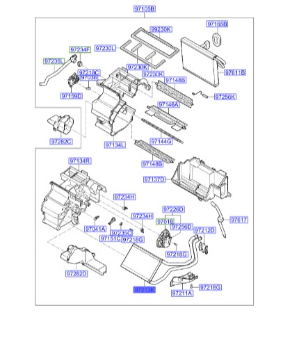 رادیاتور بخاری جنسیس_کوپه  Hyundai/KIA Genuine Parts – MOBIS   971382M000 