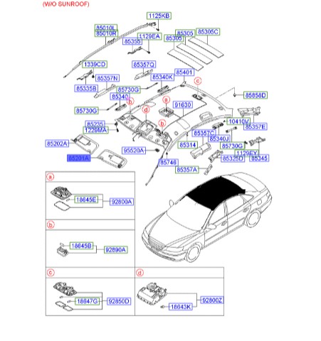 آفتابگیر جلو هیوندای آزرا  Hyundai/KIA Genuine Parts – MOBIS   852013L211X6