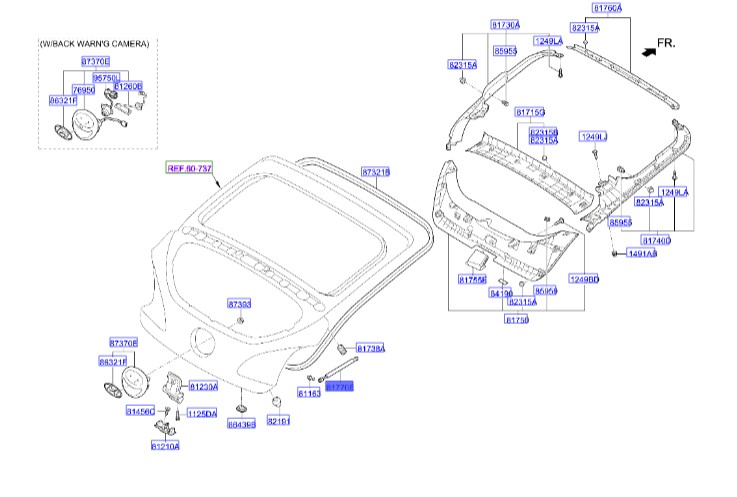 جک صندوق ولستر  Hyundai/KIA Genuine Parts – MOBIS   817712V011