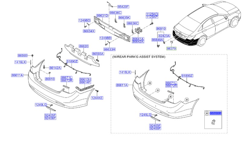 سنسور هشدار دنده عقب هیوندای سوناتا  Hyundai/KIA Genuine Parts – MOBIS     957203S005