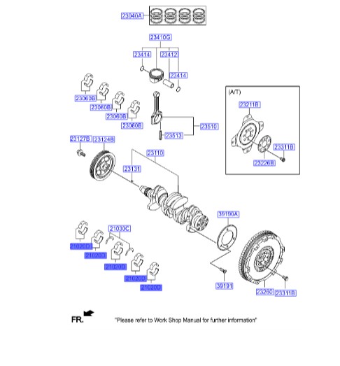 یاطاقان  ثابت سوناتا lf  Hyundai/KIA Genuine Parts – MOBIS    210202E041