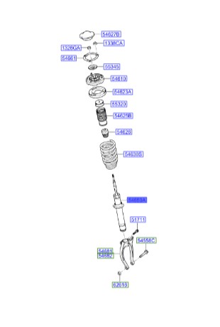 کمک جلو آزرا  Hyundai/KIA Genuine Parts – MOBIS     546113L021