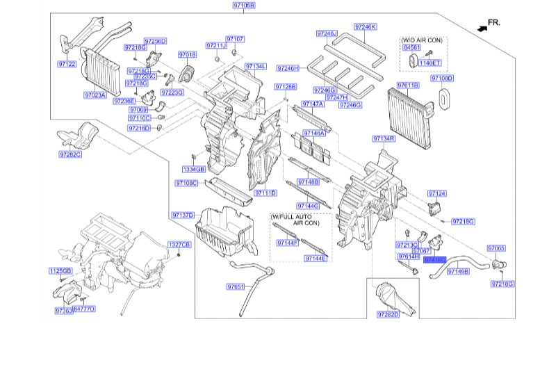 موتور دریچه هوا النترا  Hyundai/KIA Genuine Parts – MOBIS    971591H150 