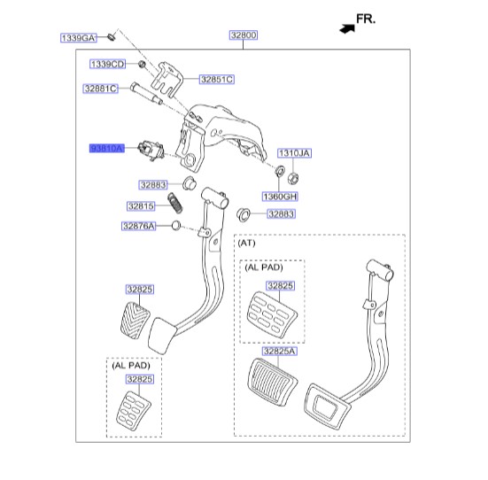 فشنگی استپ ترمز اپتیما مدل 2015 | Hyundai/KIA Genuine Parts – MOBIS | اپتیما TF مدل 2011 تا 2015