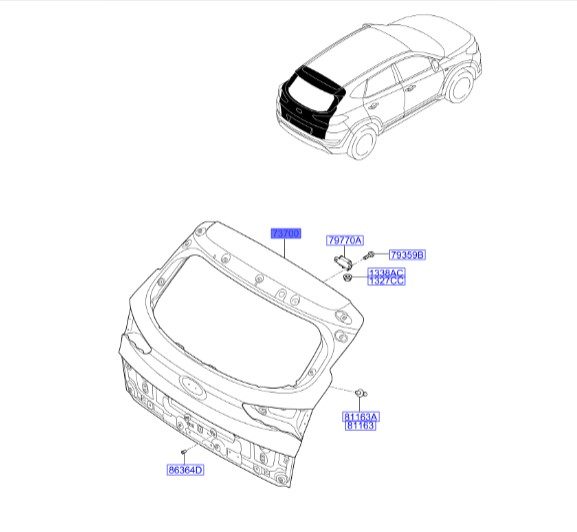 در پشت هیوندای IX35 73700D3030