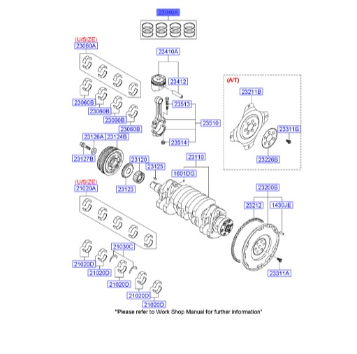 رینگ موتور آوانته  Hyundai/KIA Genuine Parts – MOBIS    2304023300 