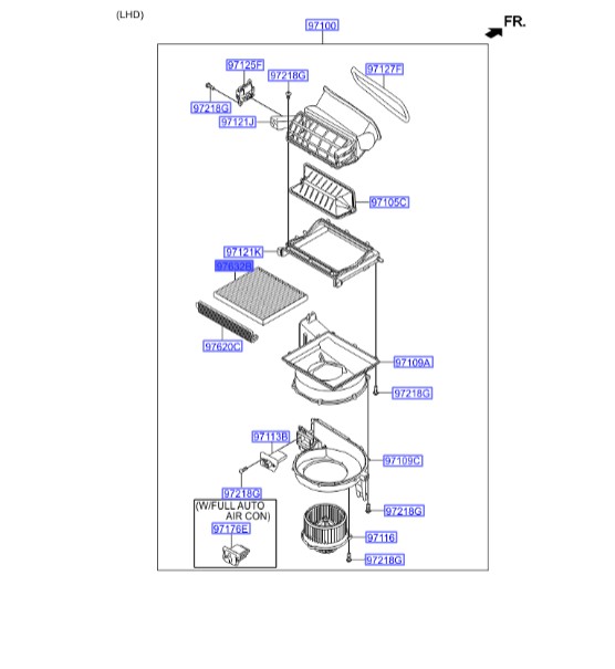 فیلتر سوناتا_ LF کابین  97133C1010 