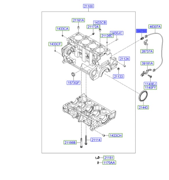 فشنگی روغن سوناتا  Hyundai/KIA Genuine Parts – MOBIS   9475037000