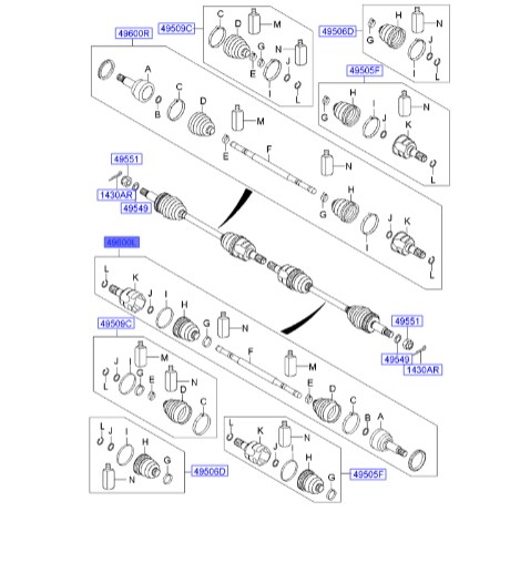 پلوس عقب چپ Hyundai/KIA Genuine Parts – MOBIS   IX35   496002S000 