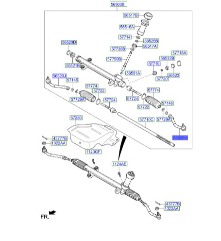 سیبک فرمان چپ اپتیما  568202T190