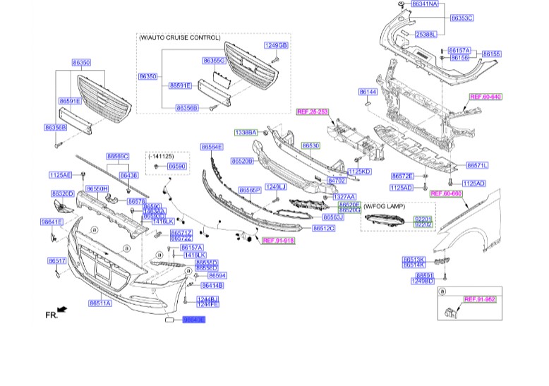 درپوش چراغشور چپ جنسیس   Hyundai/KIA Genuine Parts – MOBIS   98681B1000