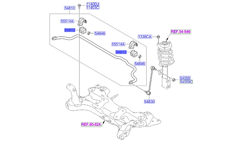 لاستیک چاکدار ولوستر اصلی  548132V000