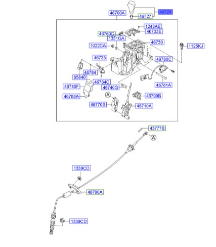 سر دنده توسان اتومات توسان  467202S2009P