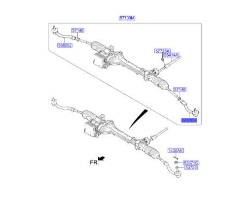 سیبک فرمان چپ جنسیس  Hyundai/KIA Genuine Parts – MOBIS   56820B1200