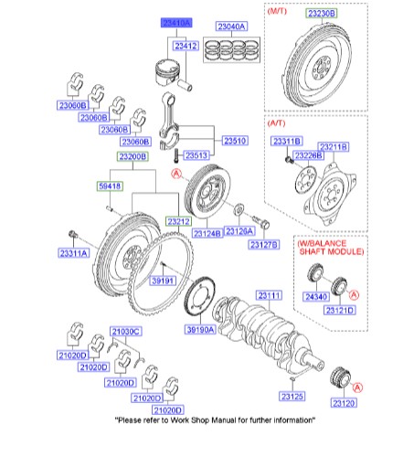 پیستون هیوندای Hyundai/KIA Genuine Parts – MOBIS   IX35  234102G920