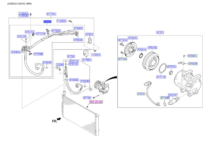 شلنگ کولر آزرا  Hyundai/KIA Genuine Parts – MOBIS    977743V600