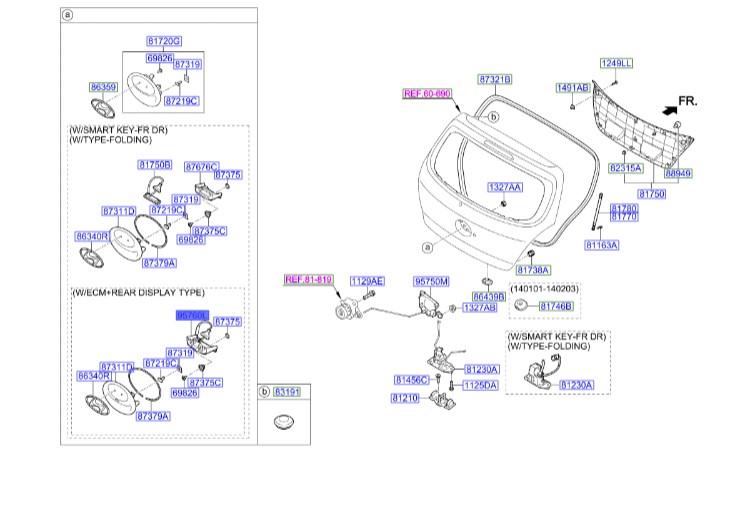 دوربین عقب Hyundai/KIA Genuine Parts – MOBIS  i20   957601J020