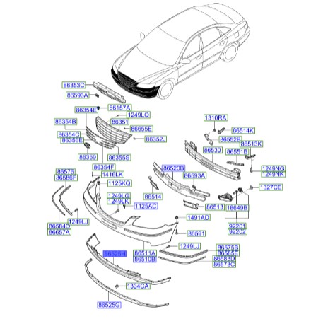 سگ دست جلو راست هیوندای النترا  Hyundai/KIA Genuine Parts – MOBIS    51716F2000