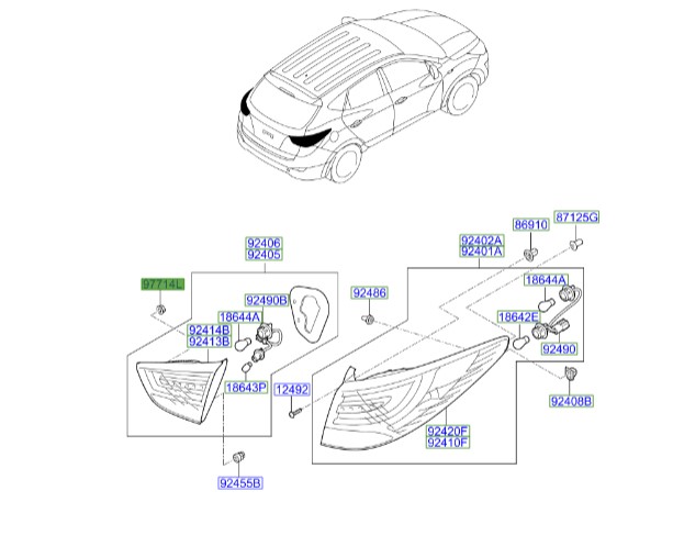 خار  توسان  Hyundai/KIA Genuine Parts – MOBIS   924153M000