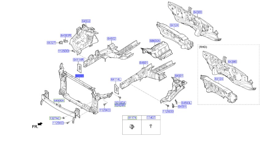 سینی جاچراغی   Hyundai/KIA Genuine Parts – MOBIS   iX35  64101D3100