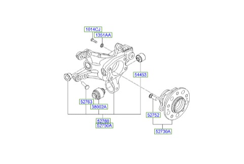 سگ دست عقب چپ آزرا 527103V000