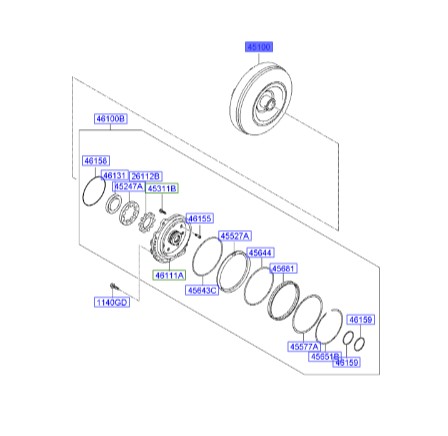 توربین Hyundai/KIA Genuine Parts – MOBIS     IX35  451003BHD0 