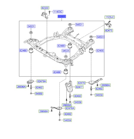 رام Hyundai/KIA Genuine Parts – MOBIS  IX55  624003J000 