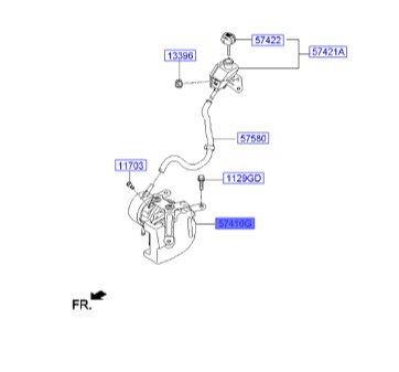 پمپ هیدرولیک جنسیس  Hyundai/KIA Genuine Parts – MOBIS   574103M300