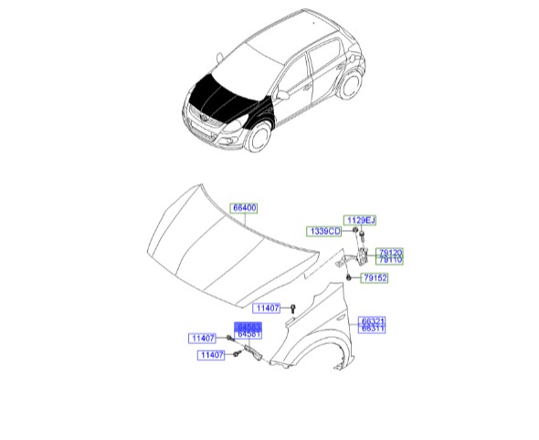 دیاق I20 جلو راست   663271J000