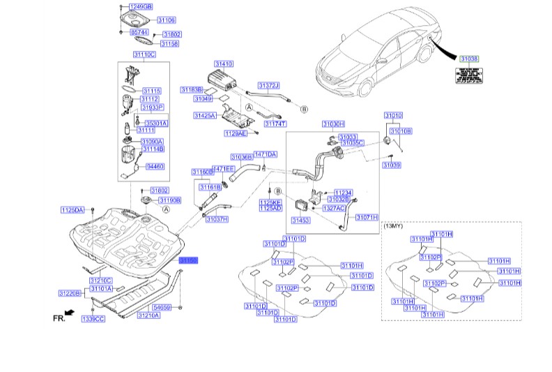 باک سوناتا 2011   311503R000